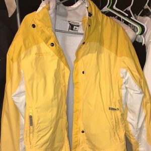 Yellow winter jacket